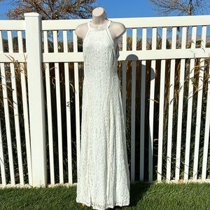 GUESS Cream Gown NWT, Front Slits